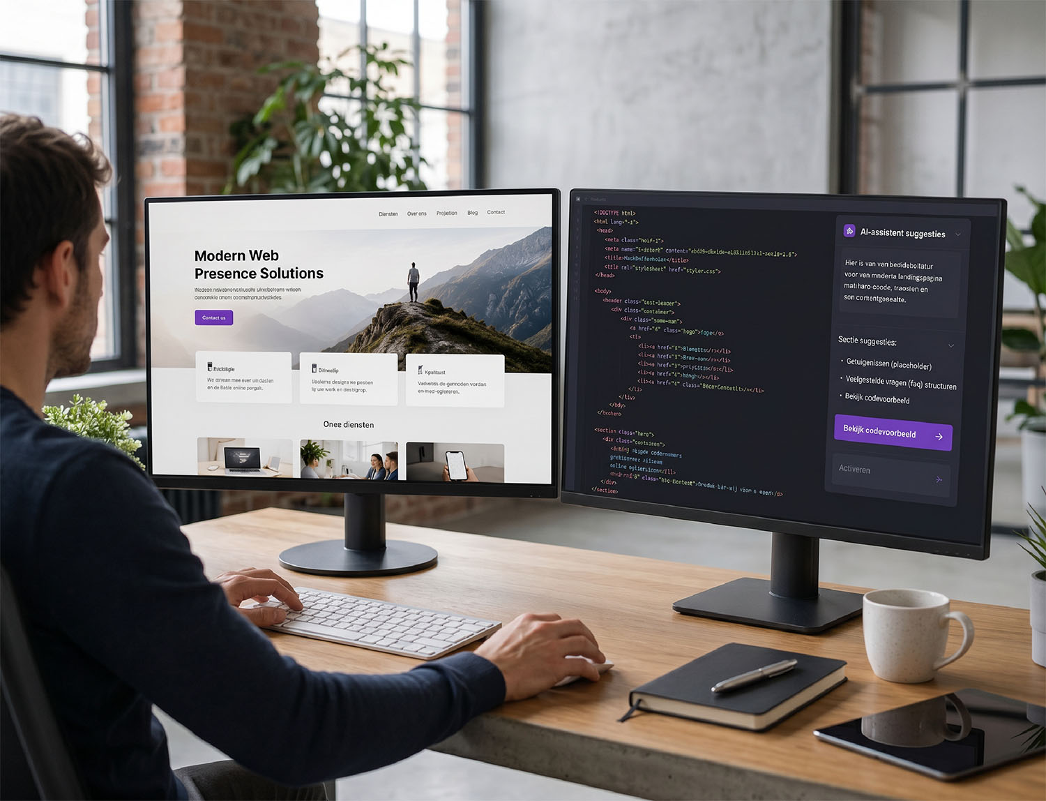Zelf een website maken met AI: wat levert het op?